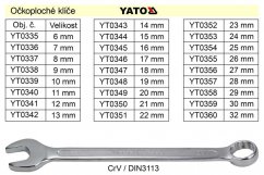 YATO Očkoplochý klíč 29mm CrV