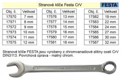 Očkoplochý klíč FESTA 33mm CrV