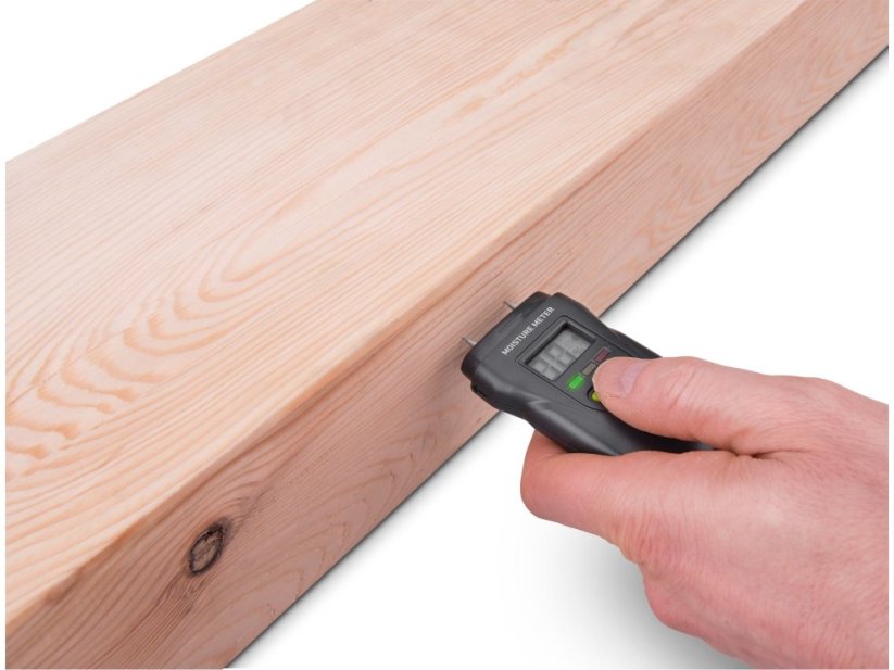 EXTOL CRAFT vlhkoměr pro měření vlhkosti dřeva, omítky a podobných materiálů 417440