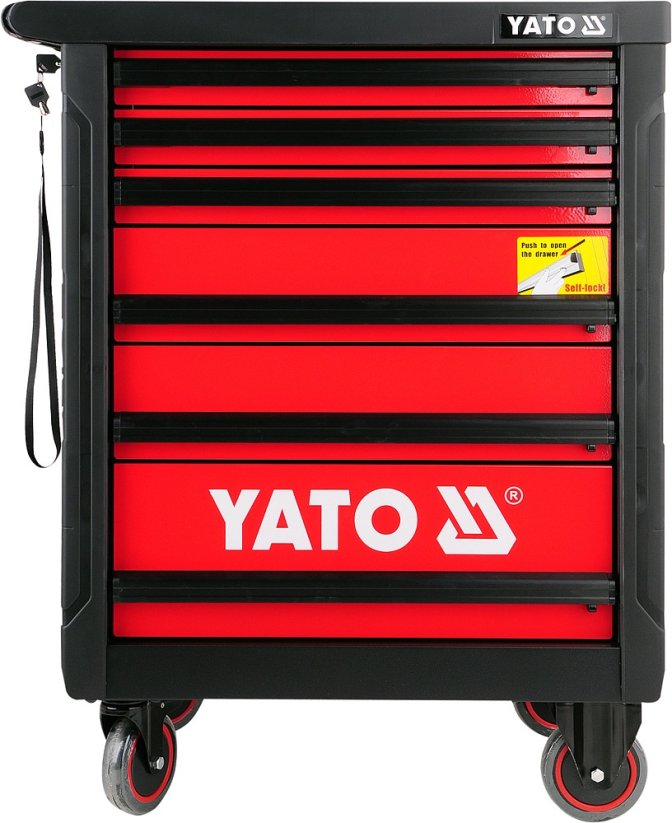 YATO Dílenský vozík s nářadím 177ks, 6 zásuvek, vybavený YT-5530