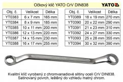 Očkový klíč Yato 30x32mm CrV