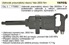 YATO Rázový utahovák Yato 2600 Nm 1" YT-0960