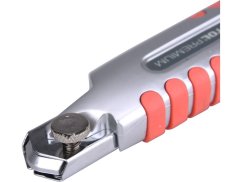 EXTOL PREMIUM nůž ulamovací s kovovou výstuhou a zásobníkem, 18mm Auto-lock 8855015