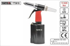 YATO Kleště nýtovací vzduchové 2,4 - 6,4mm