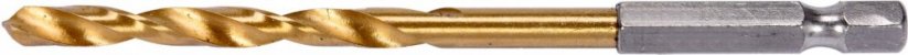 Vrták do kovu HSS-titan 3,5mm se šestihranou stopkou 1/4" Yato YT-44756