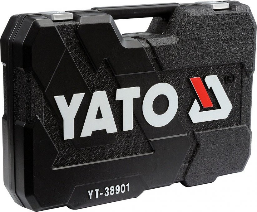 YATO Gola sada 1/2", 1/4" + příslušenství 122 ks YT-38901