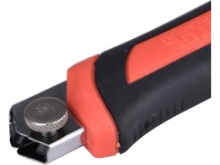 EXTOL PREMIUM nůž ulamovací s kovovou výstuhou a zásobníkem, 18mm Auto-lock 8855023