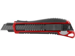 FORTUM Nůž ulamovací 18mm s kovovou výztuhou, Auto-lock