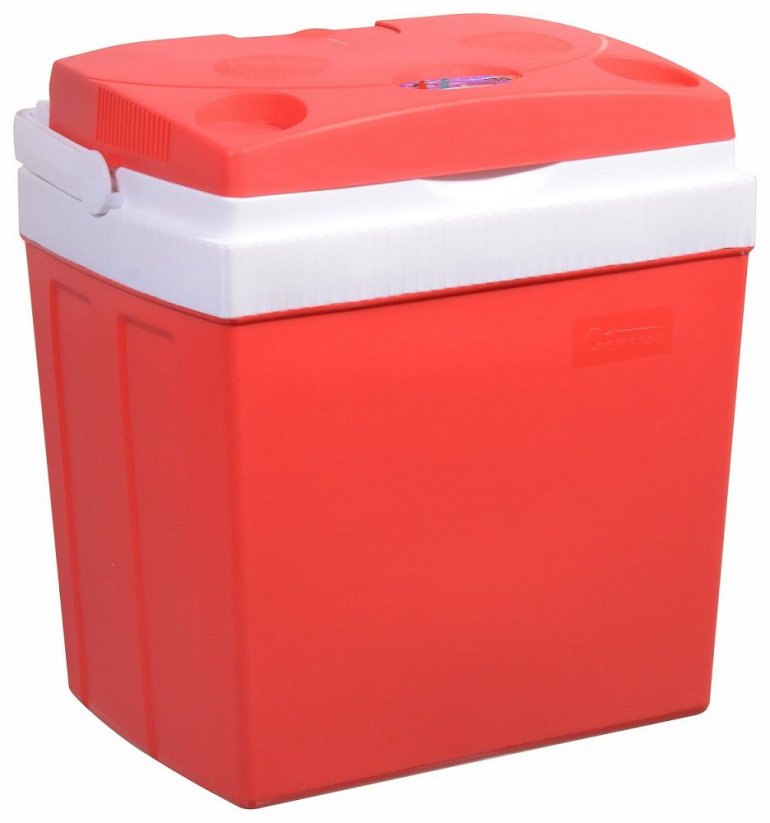 Chladící box 30litrů RED 220/12V displej s teplotou