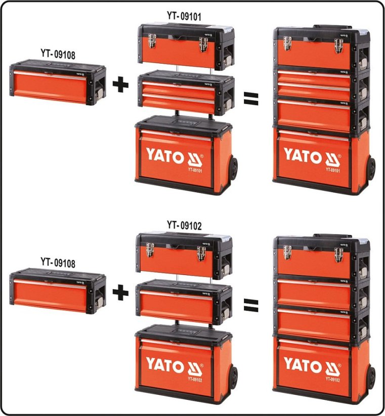 Skříňka na nářadí, s jednou zásuvkou, komponent pro YT-09102, Yato