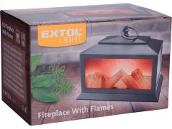 EXTOL LIGHT LED krb s plápolajícím ohněm 43404