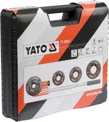 YATO Závitníky R trubkové, BSPT, 5-dílná sada, závitnice YT-29001