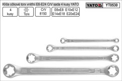 Klíče očkové torx vnitřní sada 4 kusy E6-E24mm CrV Yato