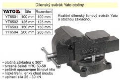 Svěrák YATO otočný 125 mm